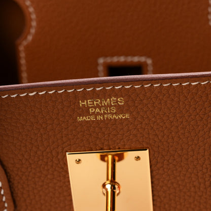 Hermes Togo Birkin 30 Gold 6 of 11