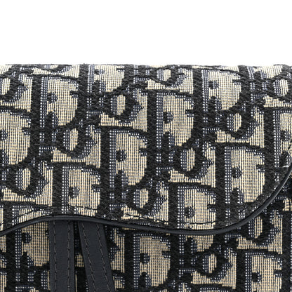 Christian Dior Oblique Saddle Belt Bag Blue 8 of 13