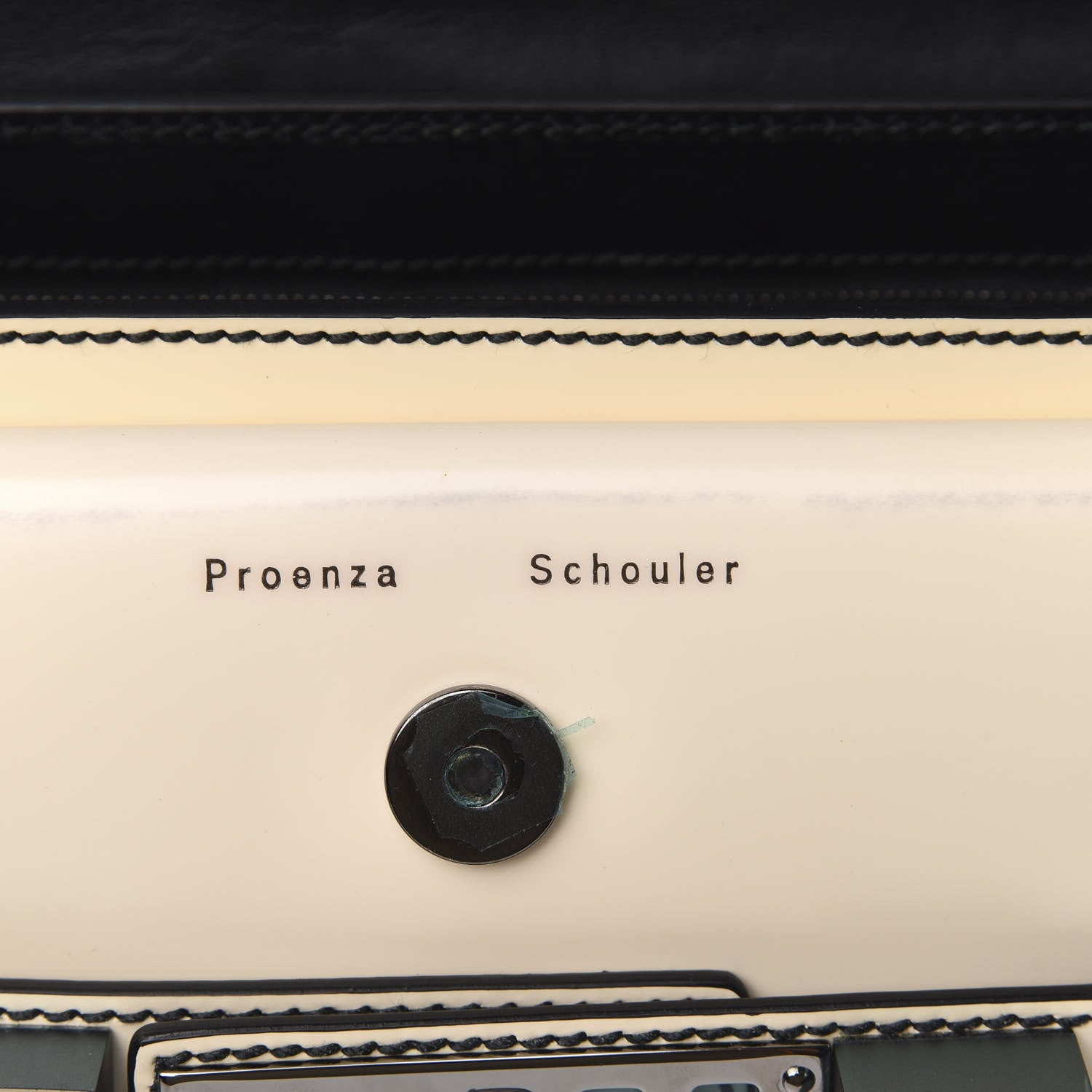 Proenza Schouler Spazzolato Mini PS11 Classic Shoulder Bag Ecru Black 6 of 8