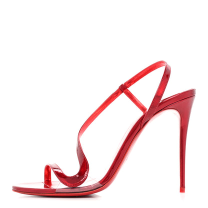 Christian Louboutin Metallic Patent Rosalie 100 Sandals 39.5 Loubi 1 of 10