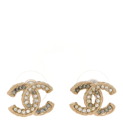 Chanel Crystal Mini CC Earrings Gold 1 of 4