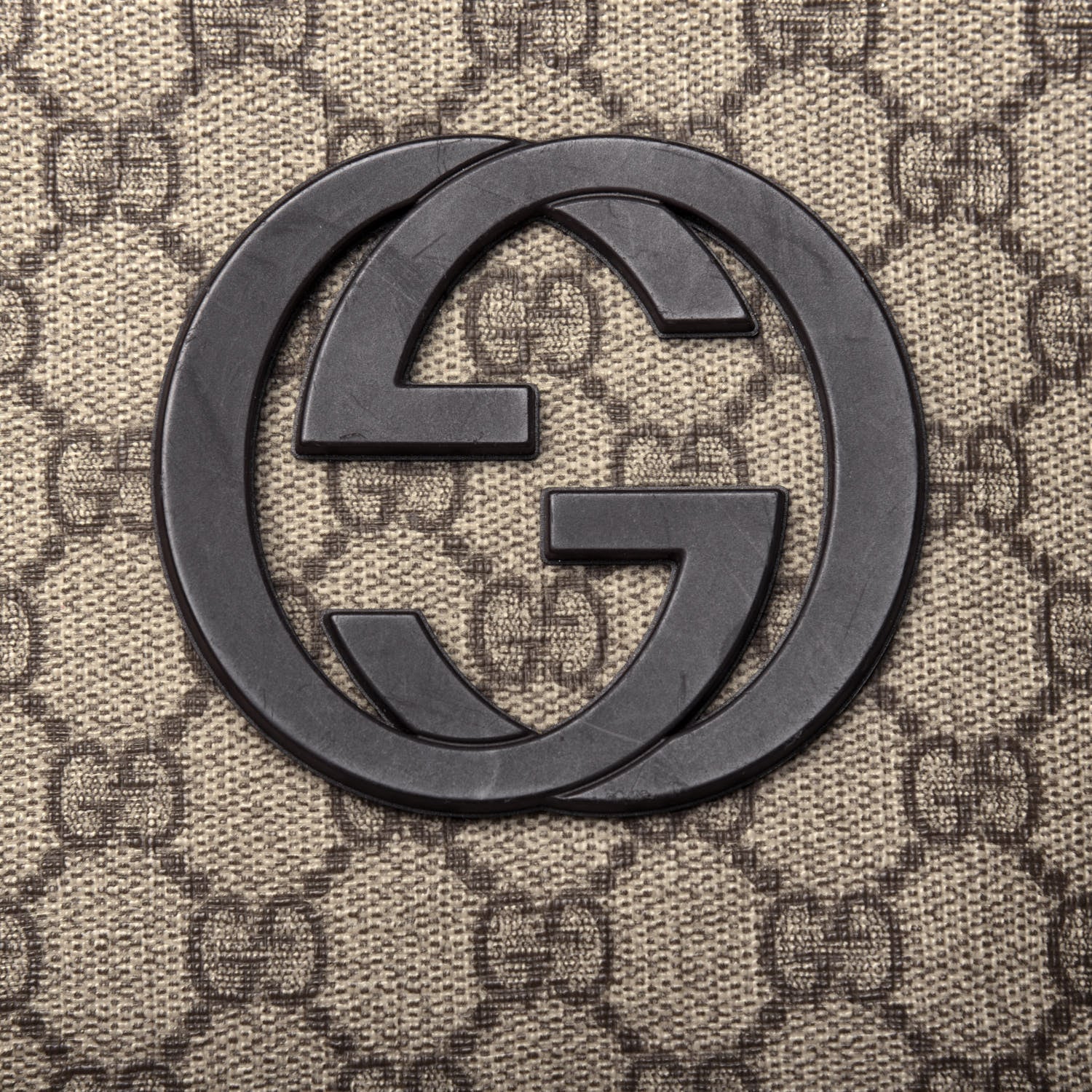 Gucci GG Supreme Monogram Large Interlocking G Double Buckle Backpack Dark Brown 13 of 16