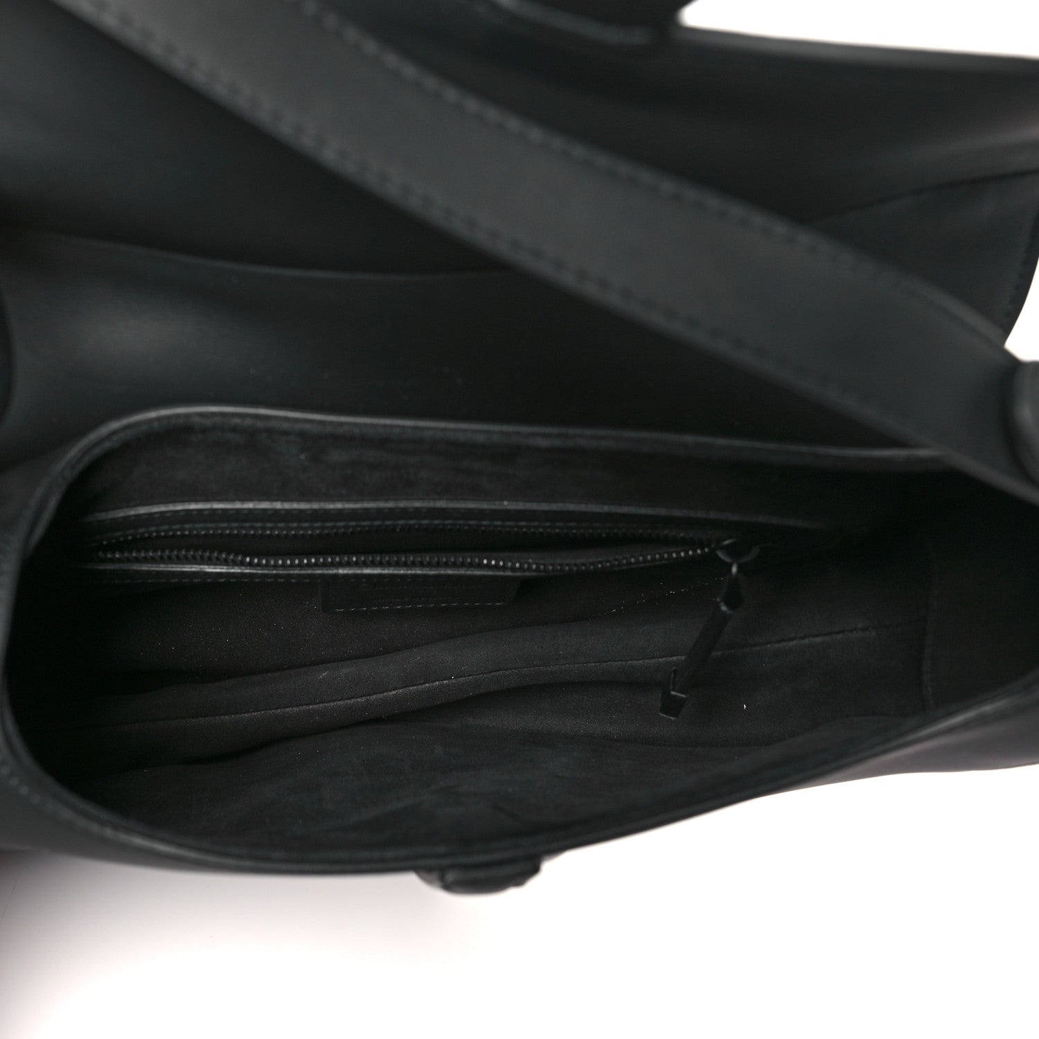 Christian Dior Ultra Matte Calfskin Saddle Bag With Strap Black 5 of 11