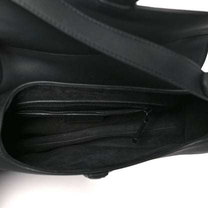 Christian Dior Ultra Matte Calfskin Saddle Bag With Strap Black 5 of 11