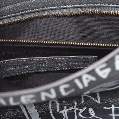 Balenciaga Agneau Arena Graffiti All Over Classic Hardware City Gris Fossile White 7 of 9