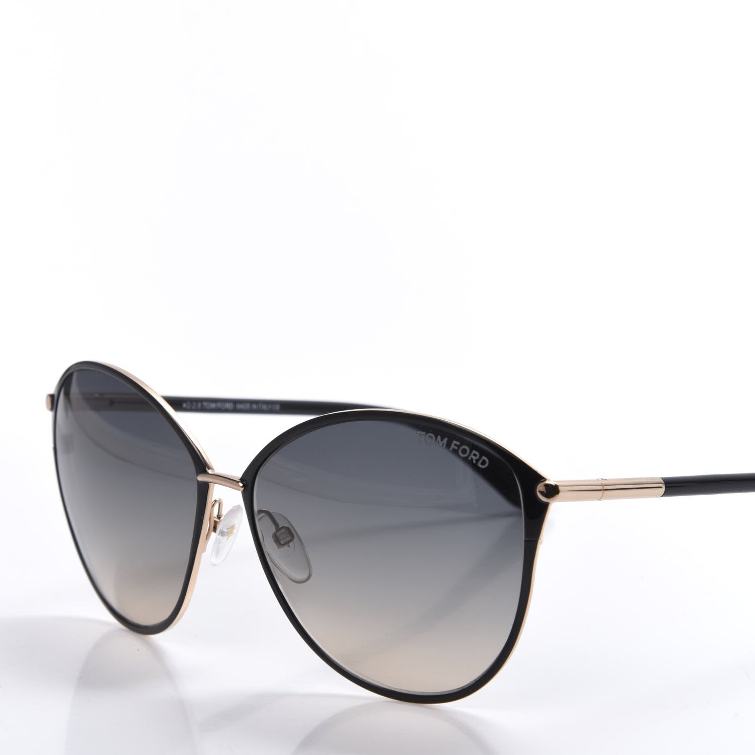 Tom Ford Penelope Vintage Round Sunglasses TF320 Black 7 of 8