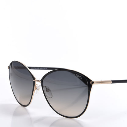 Tom Ford Penelope Vintage Round Sunglasses TF320 Black 7 of 8