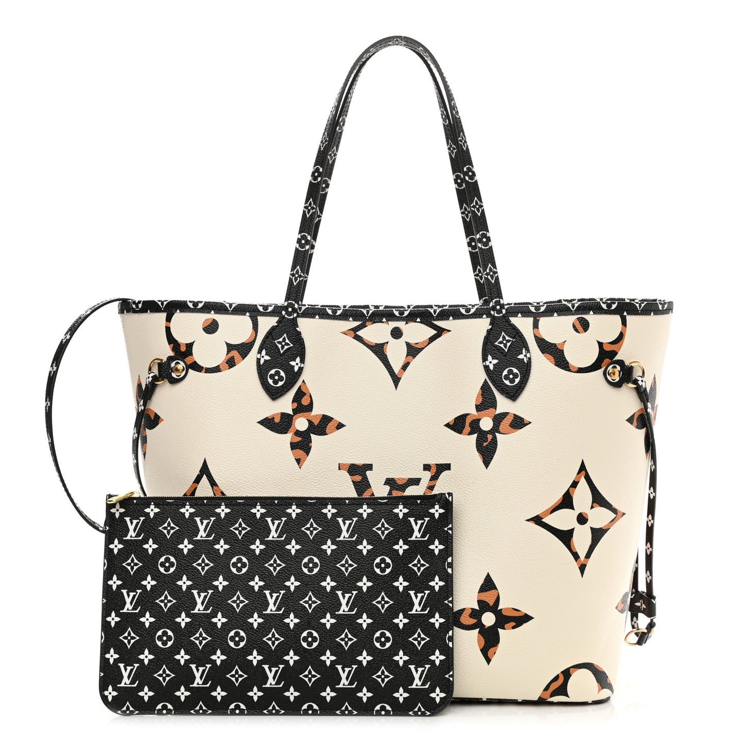 Monogram Giant Jungle Neverfull MM Ivory