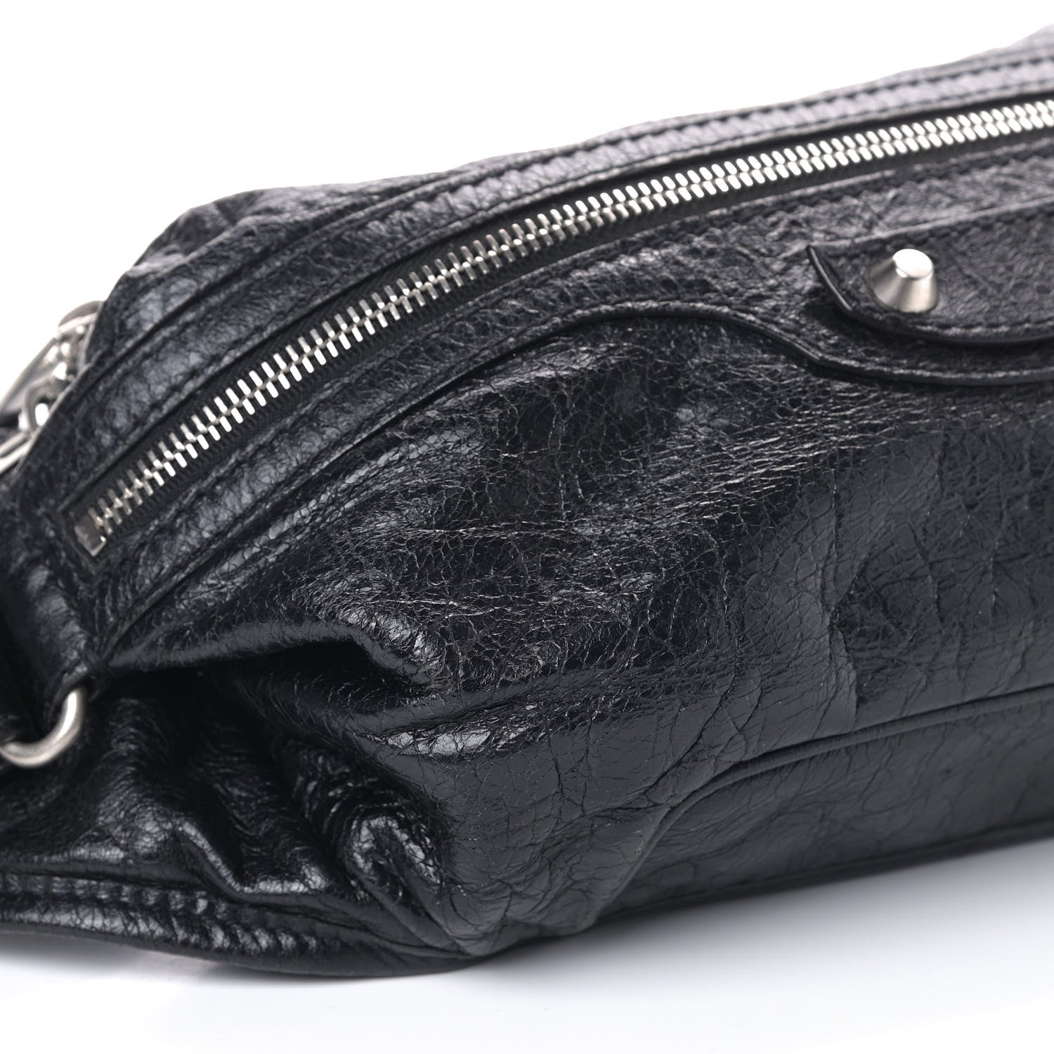 Balenciaga Lambskin Classic Hardware Neo Lift Hip Bag Black 7 of 8