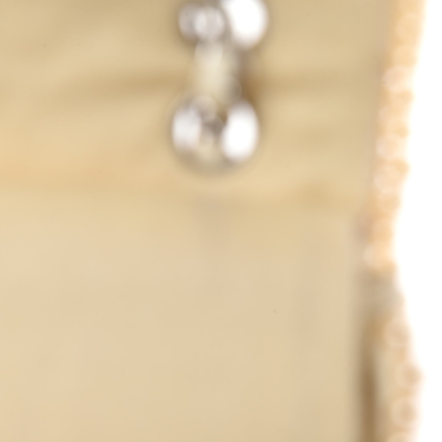 Chanel Canvas Quilted Pearl Trim Medium Flap Beige 11 of 16