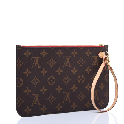 Louis Vuitton Monogram Neverfull MM GM Pochette Cherry 3 of 15