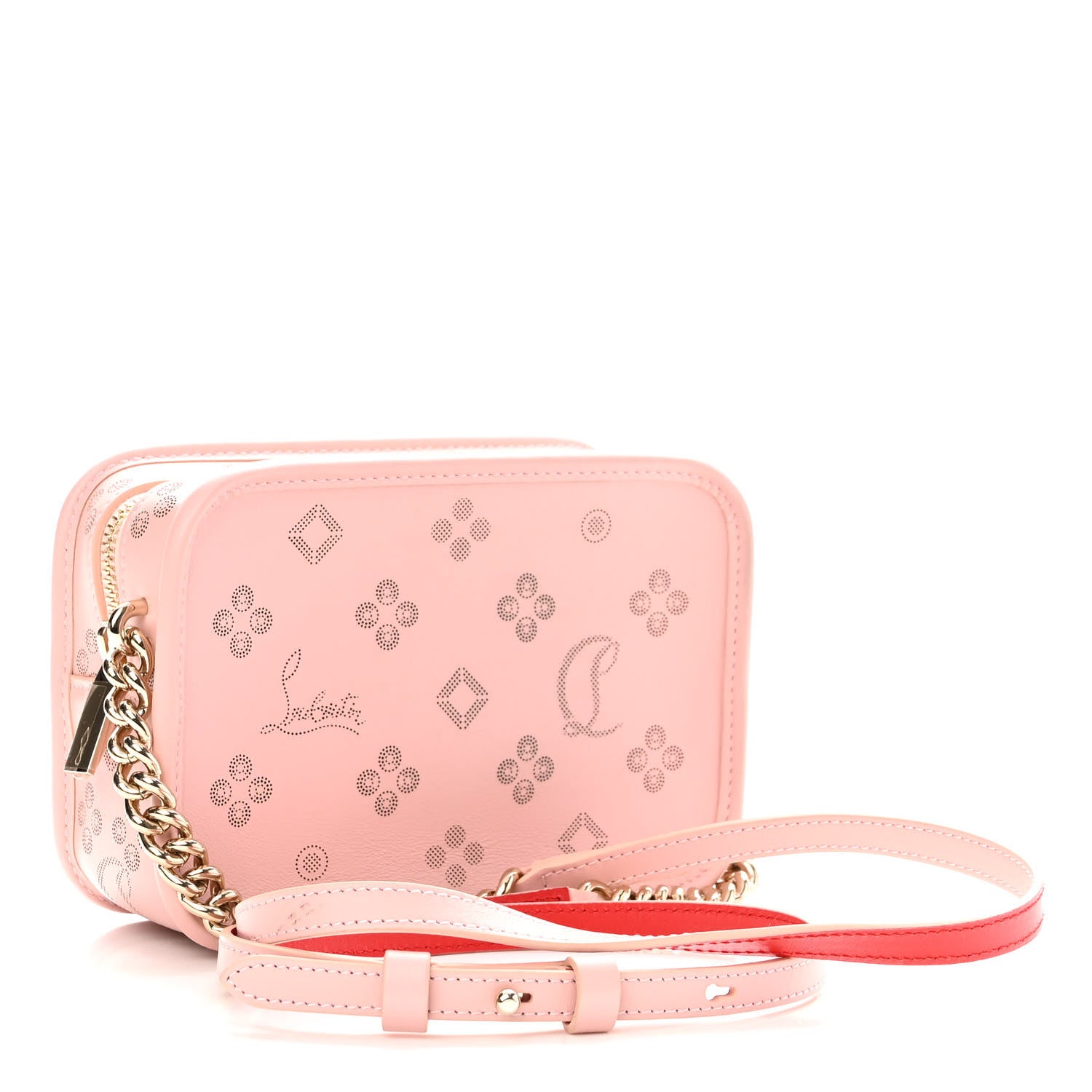 Christian Louboutin Calfskin Small Radioloubi Pink 3 of 10