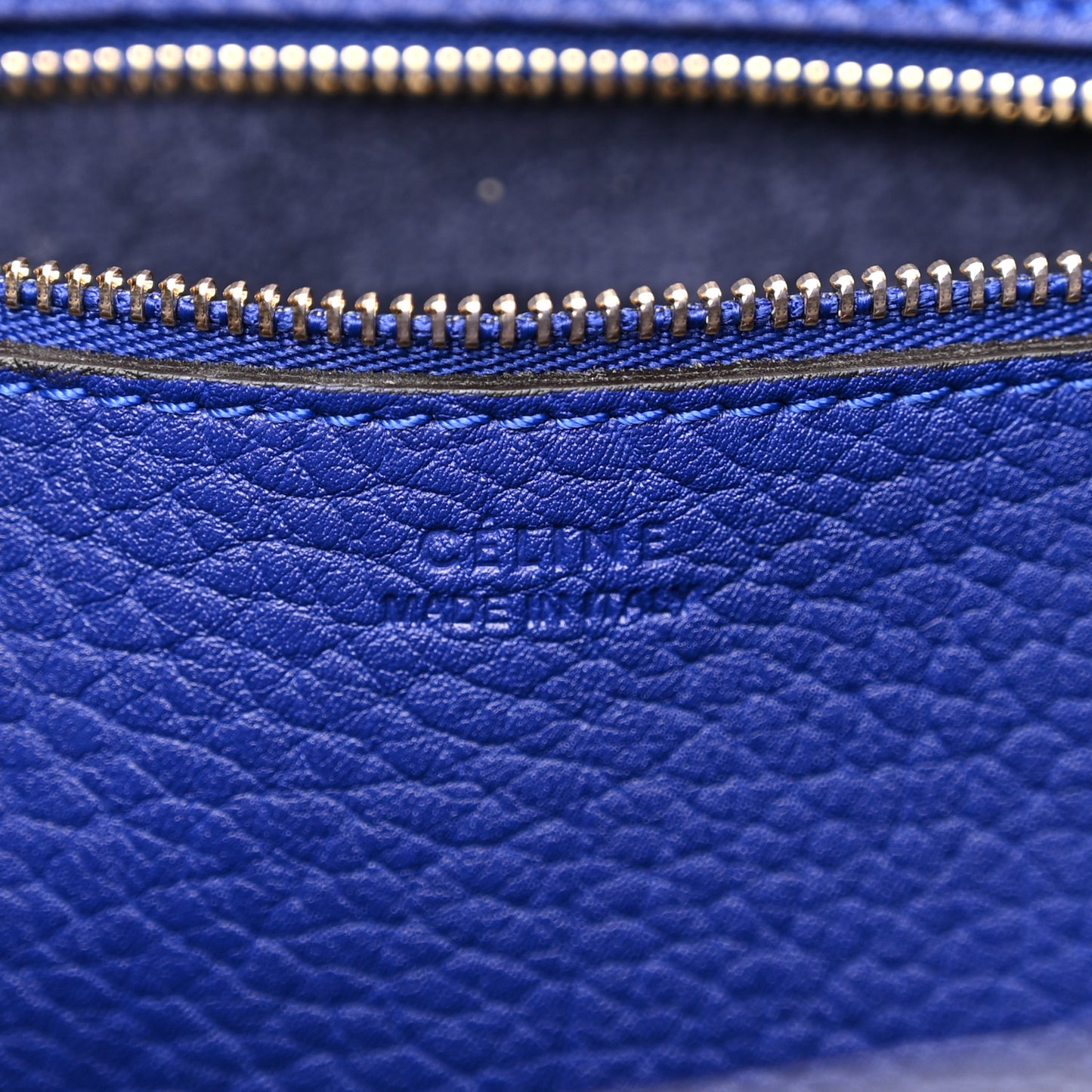 Crisped Calfskin Mini Tie Knot Tote Indigo