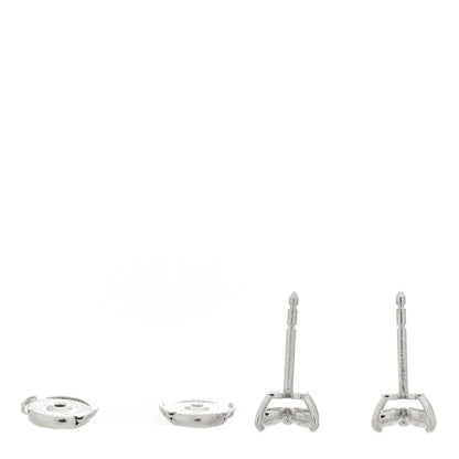 Tiffany Platinum Diamond .64ct Small Victoria Earrings 6 of 7