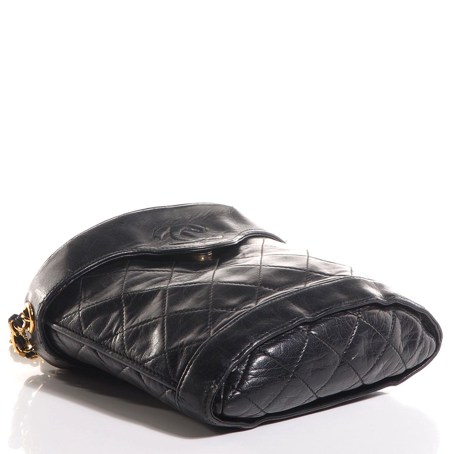 Chanel Lambskin Quilted Shoulder Bag Black 4 of 8