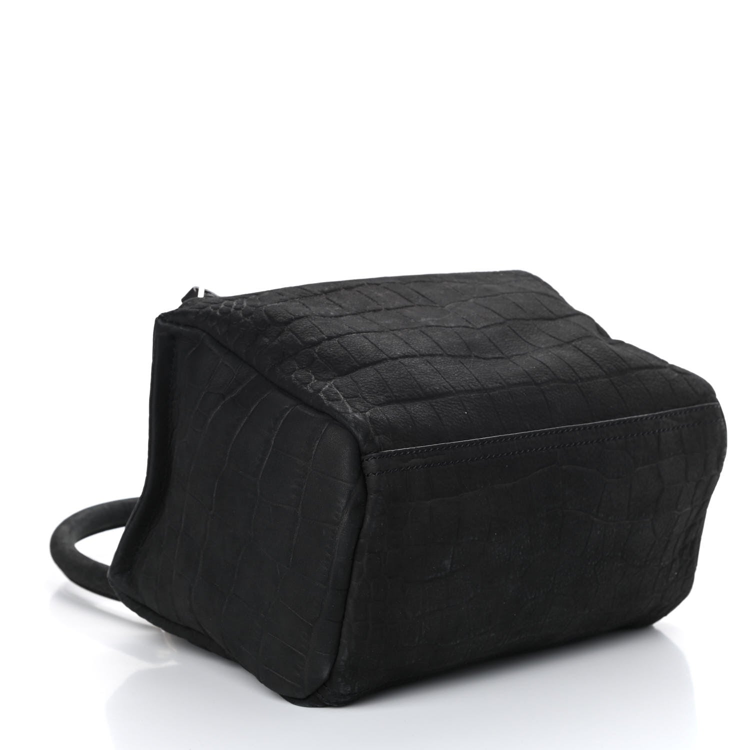 Givenchy Nubuck Crocodile Embossed Small Pandora Black 4 of 9