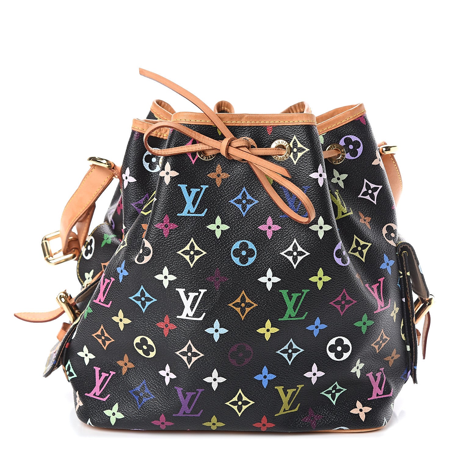 Louis Vuitton Monogram Multicolor Petit Noe Black 1 of 7