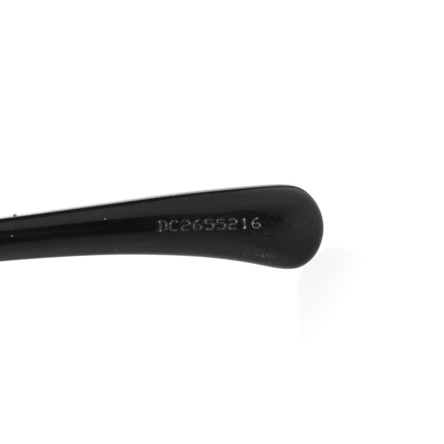 Metal Calfskin Round Chain Sunglasses 4265-Q Black