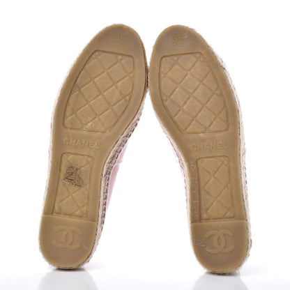 Chanel Patent CC Espadrilles 36 Pink 5 of 12