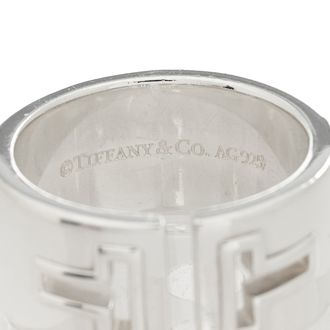 Sterling Silver T Cutout Ring 58 8.25