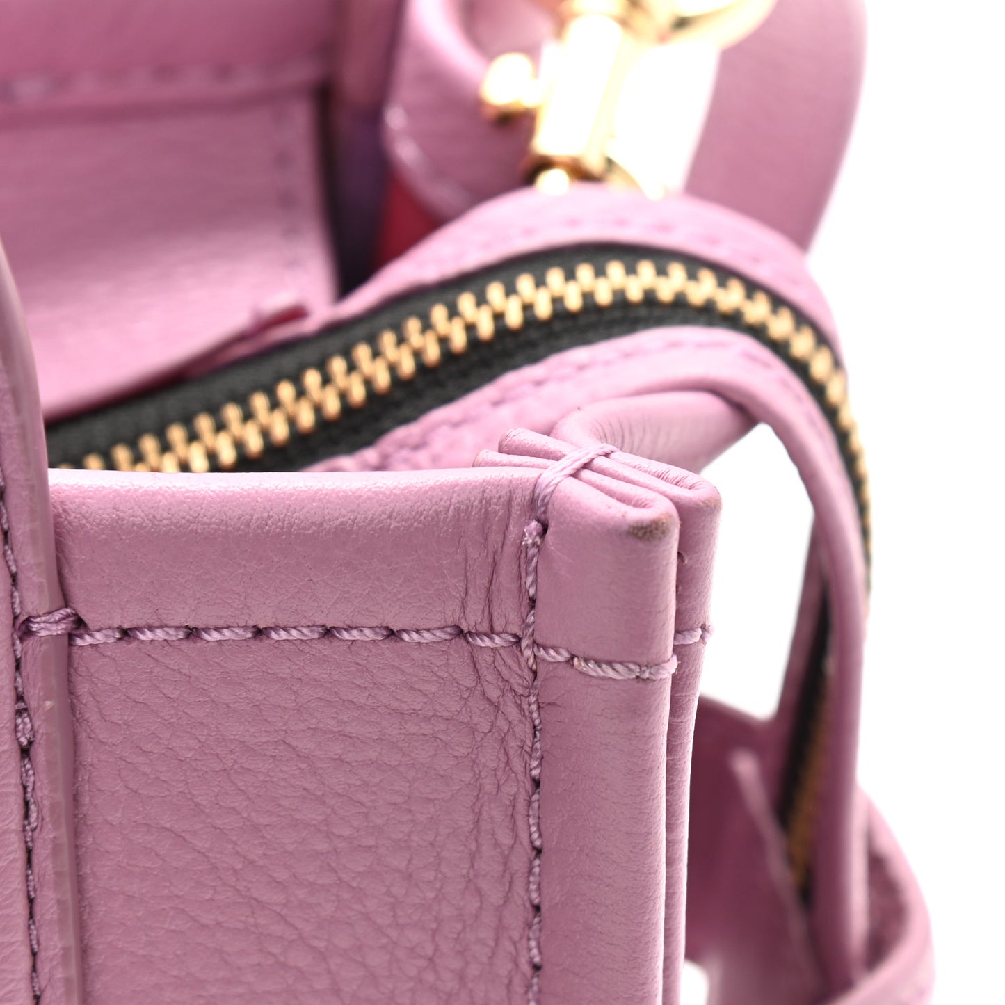 Grained Calfskin Small The Tote Bag Orchid Haze
