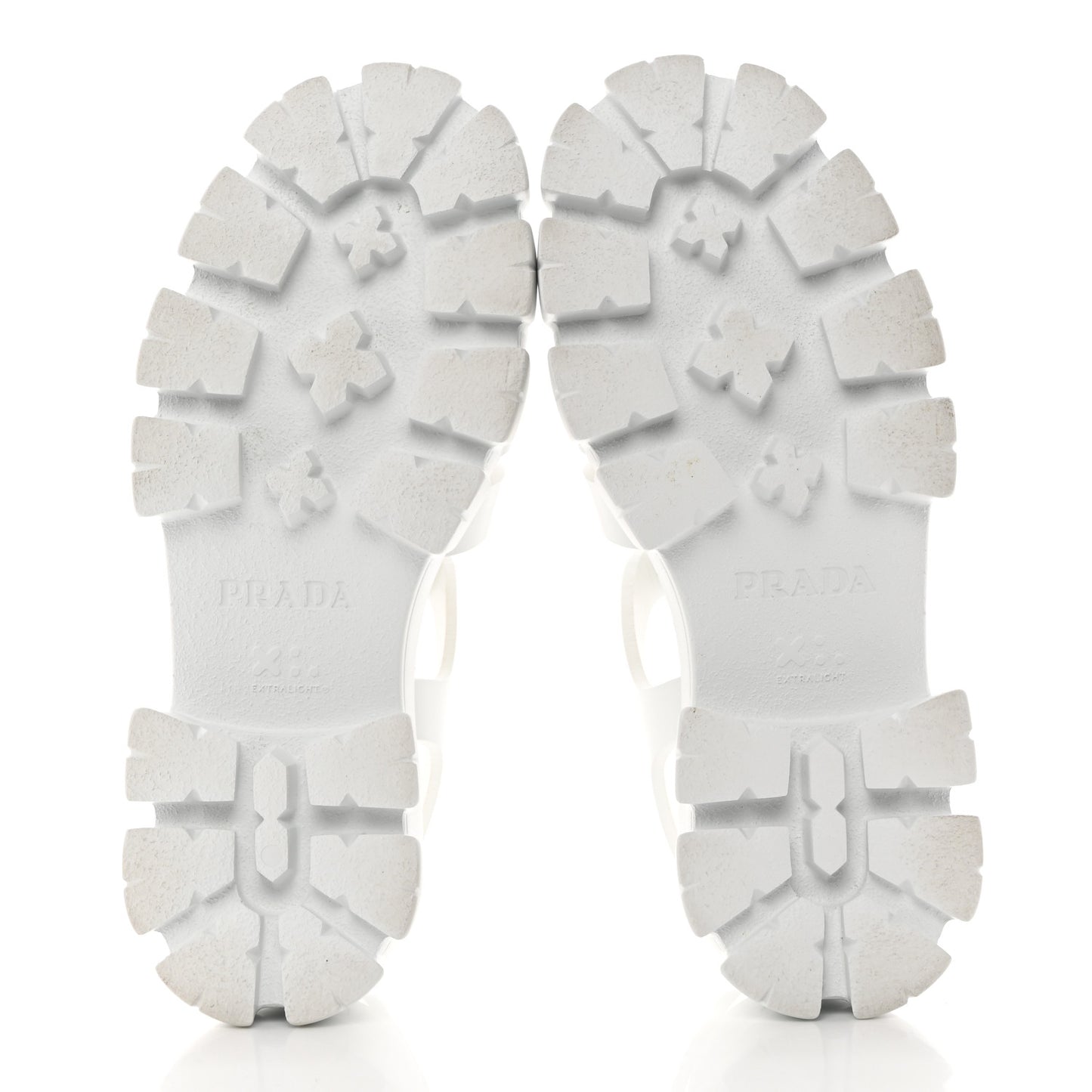 Foam Rubber Metal Triangle Logo Monolith 55mm Cage Sandals 38 White