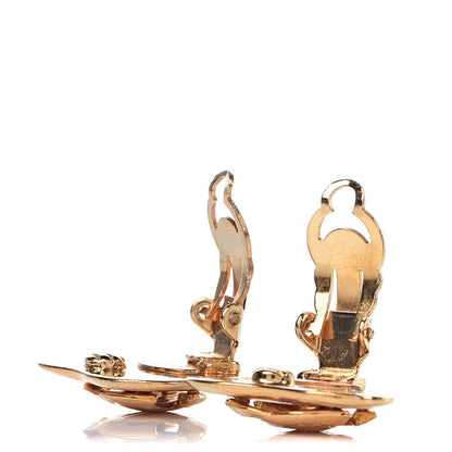 Chanel CC Heart Clip On Earrings Gold 3 of 4