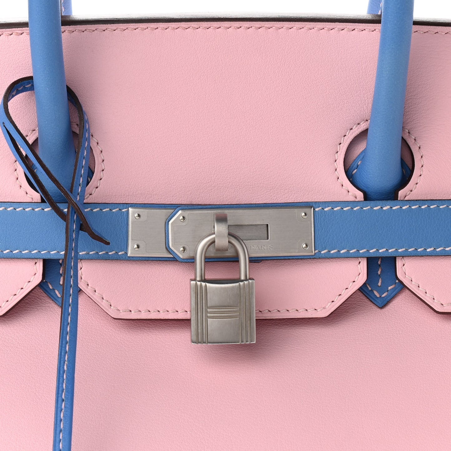 Swift Horseshoe Birkin 35 Rose Sakura Bleu Paradis