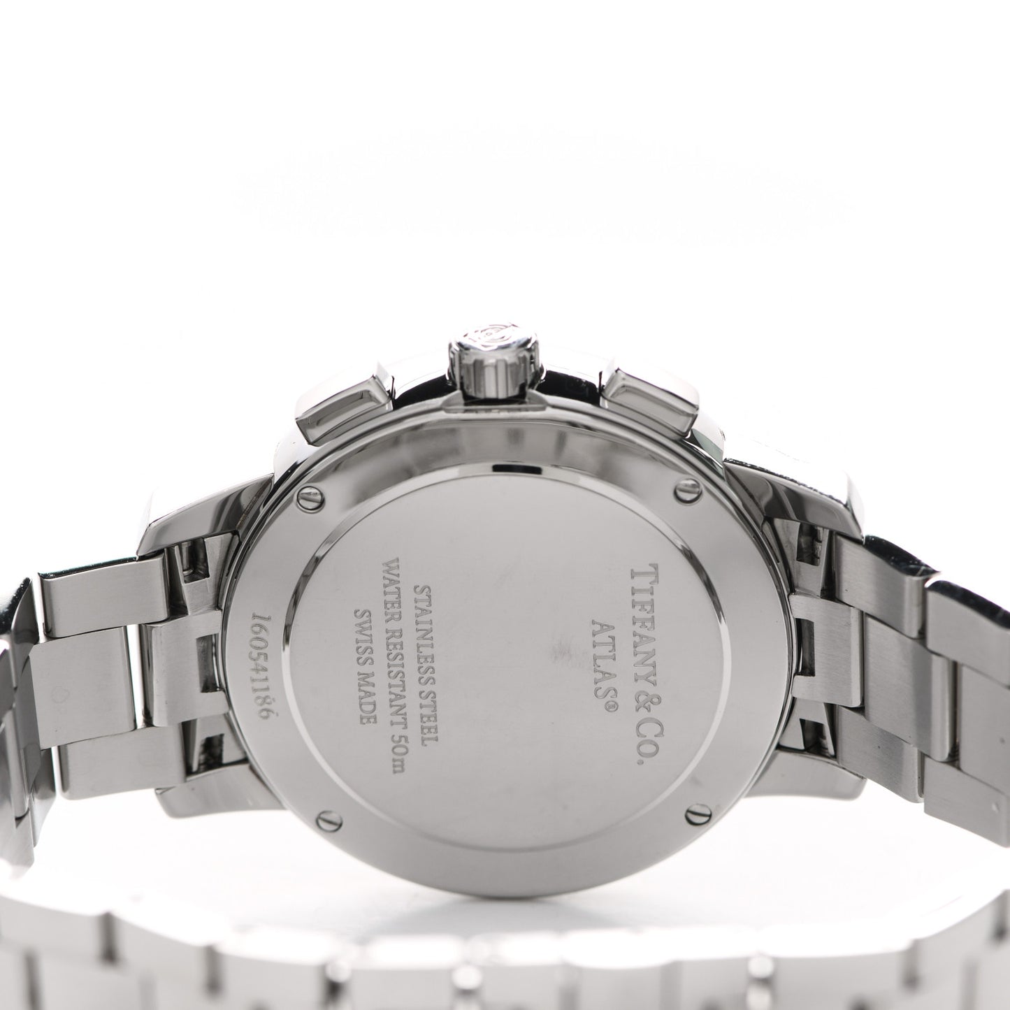 Stainless Steel 36mm Atlas Dome Chronograph Quartz Watch