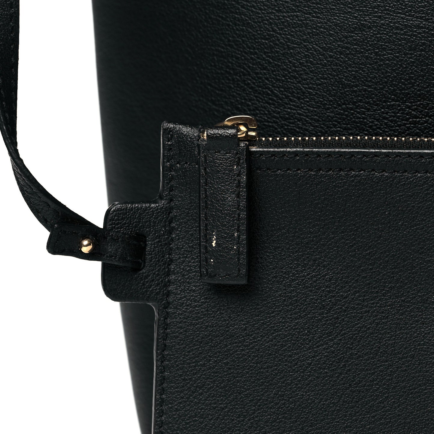 Calfskin Large Shopping Tote Black