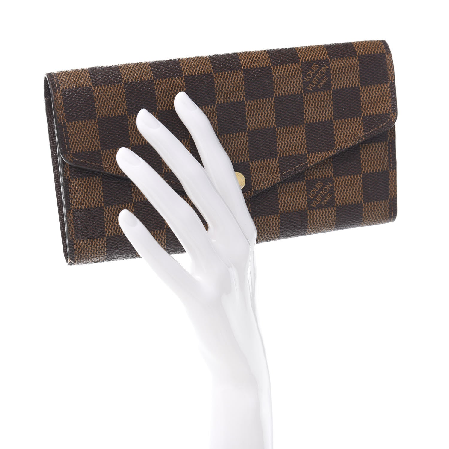 Louis Vuitton Damier Ebene Sarah Wallet NM 2 of 7