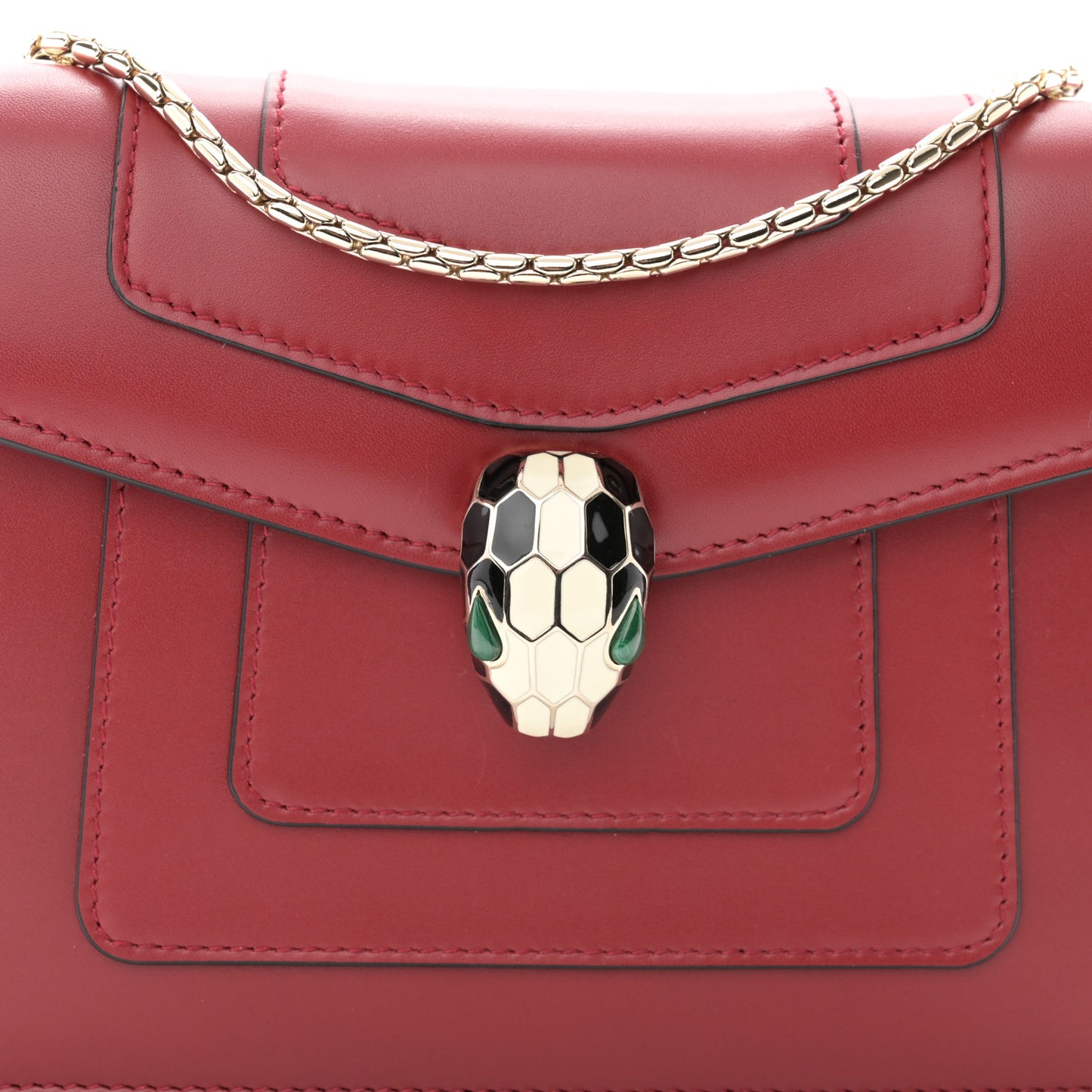 Calfskin Serpenti Forever Crossbody Bag Red