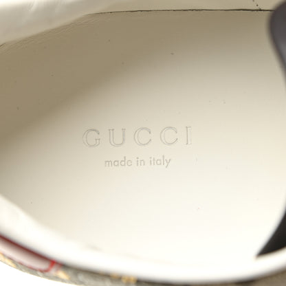 Gucci GG Supreme Monogram Bees Web Womens Ace Sneakers 41 Beige Oro Green Red 8 of 9