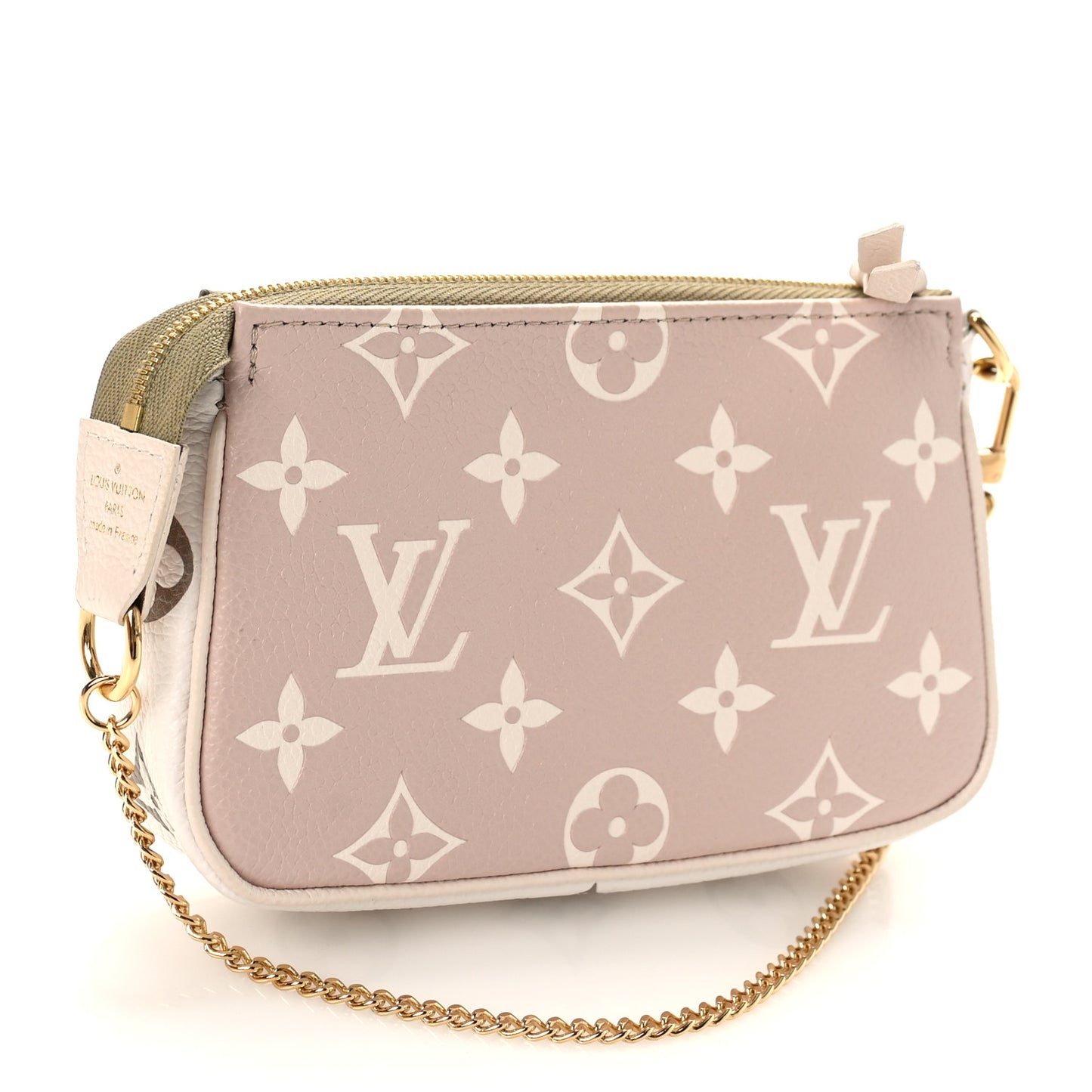 Empreinte Spring in the City Mini Pochette Accessories Kaki Beige Cream