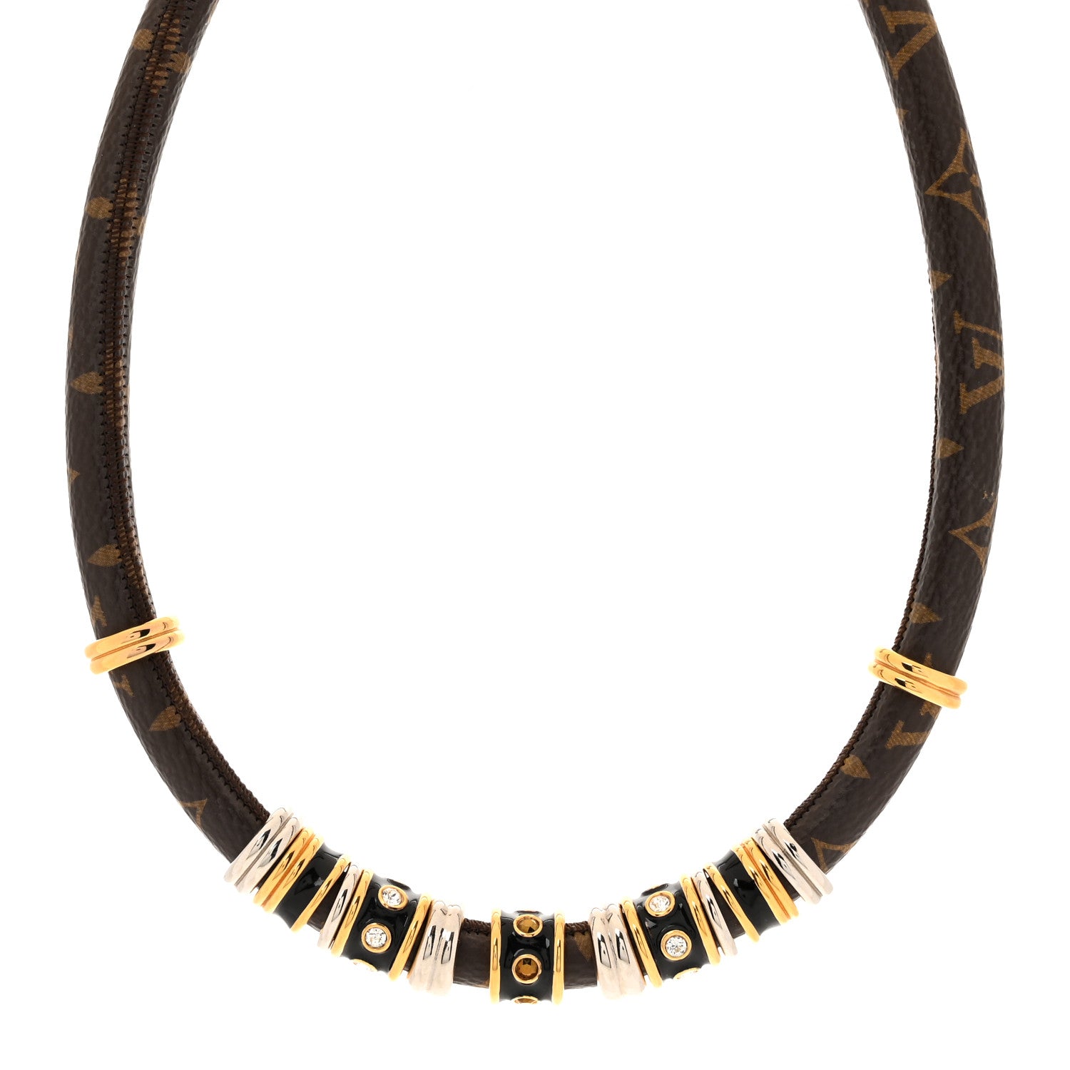 Louis Vuitton Monogram Collier Wild Strass Necklace 1 of 6