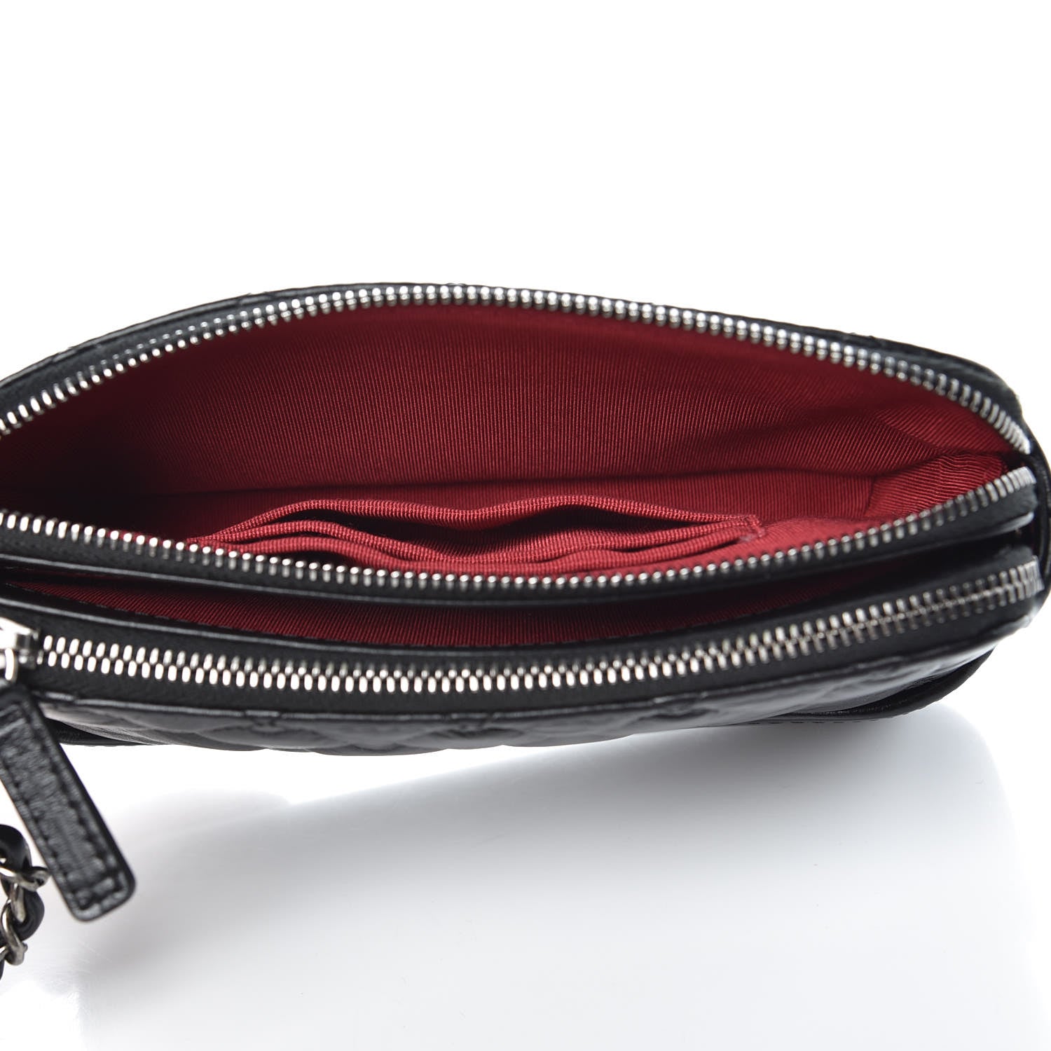 Chanel Aged Calfskin Quilted Small Gabrielle Clutch With Chain Black 5 of 12