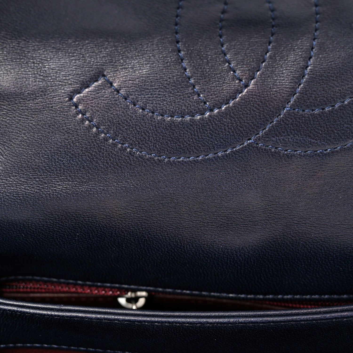 Chanel Lambskin Quilted Small Trendy CC Dual Handle Flap Bag Navy 12 of 13
