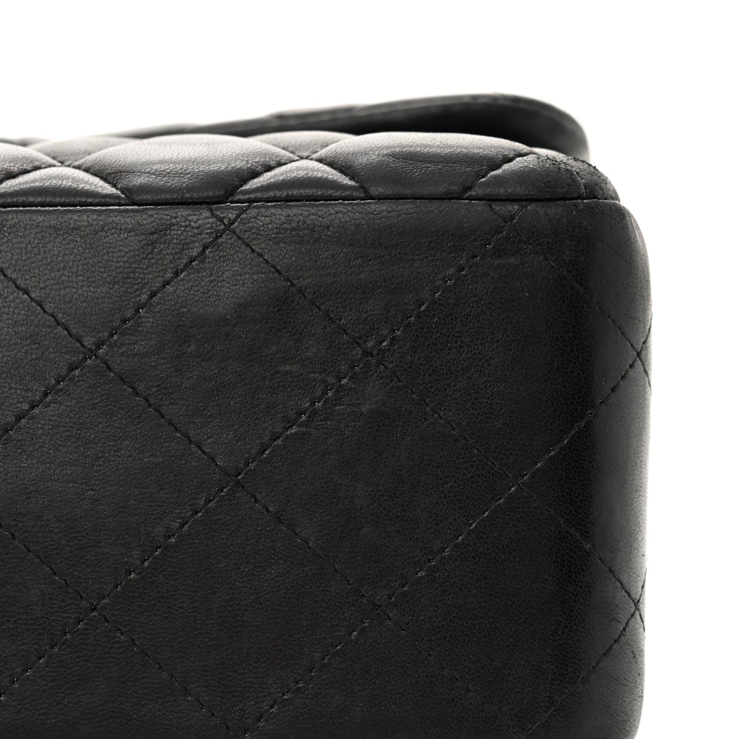 Chanel Lambskin Quilted Jumbo Double Flap Black 16 of 17