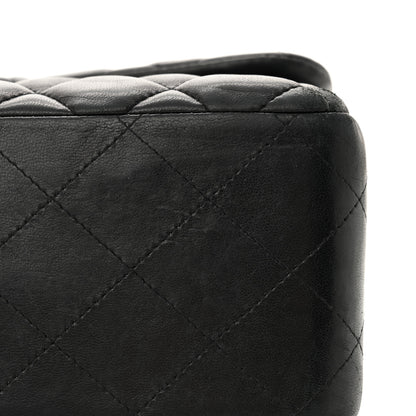 Chanel Lambskin Quilted Jumbo Double Flap Black 16 of 17