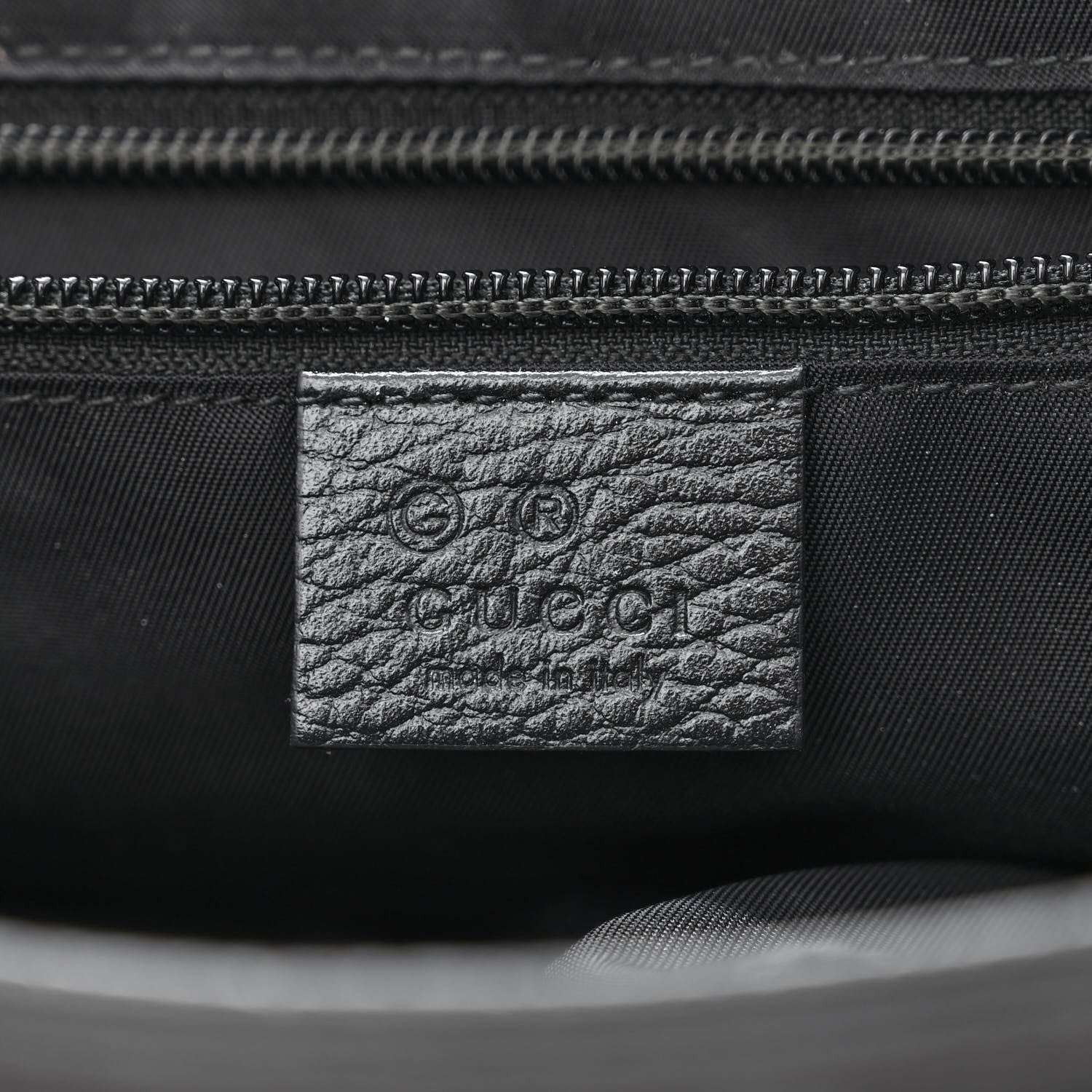 Gucci Nylon Monogram Double Buckle Flap Messenger Bag Black 8 of 14
