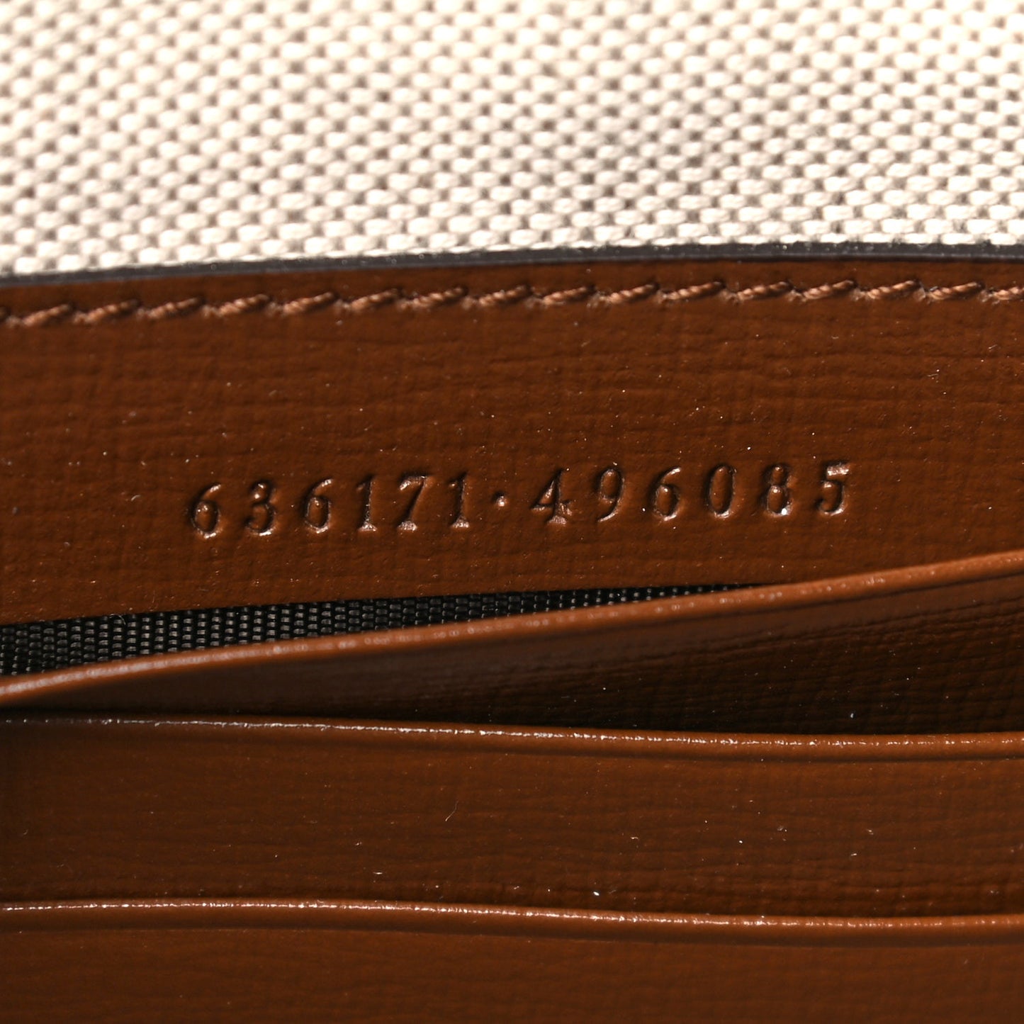 GG Supreme Monogram Fake/Not Interlocking G Documents Holder Beige Brown Sugar