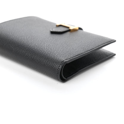 Hermes Epsom Bearn Compact Wallet Black 7 of 10
