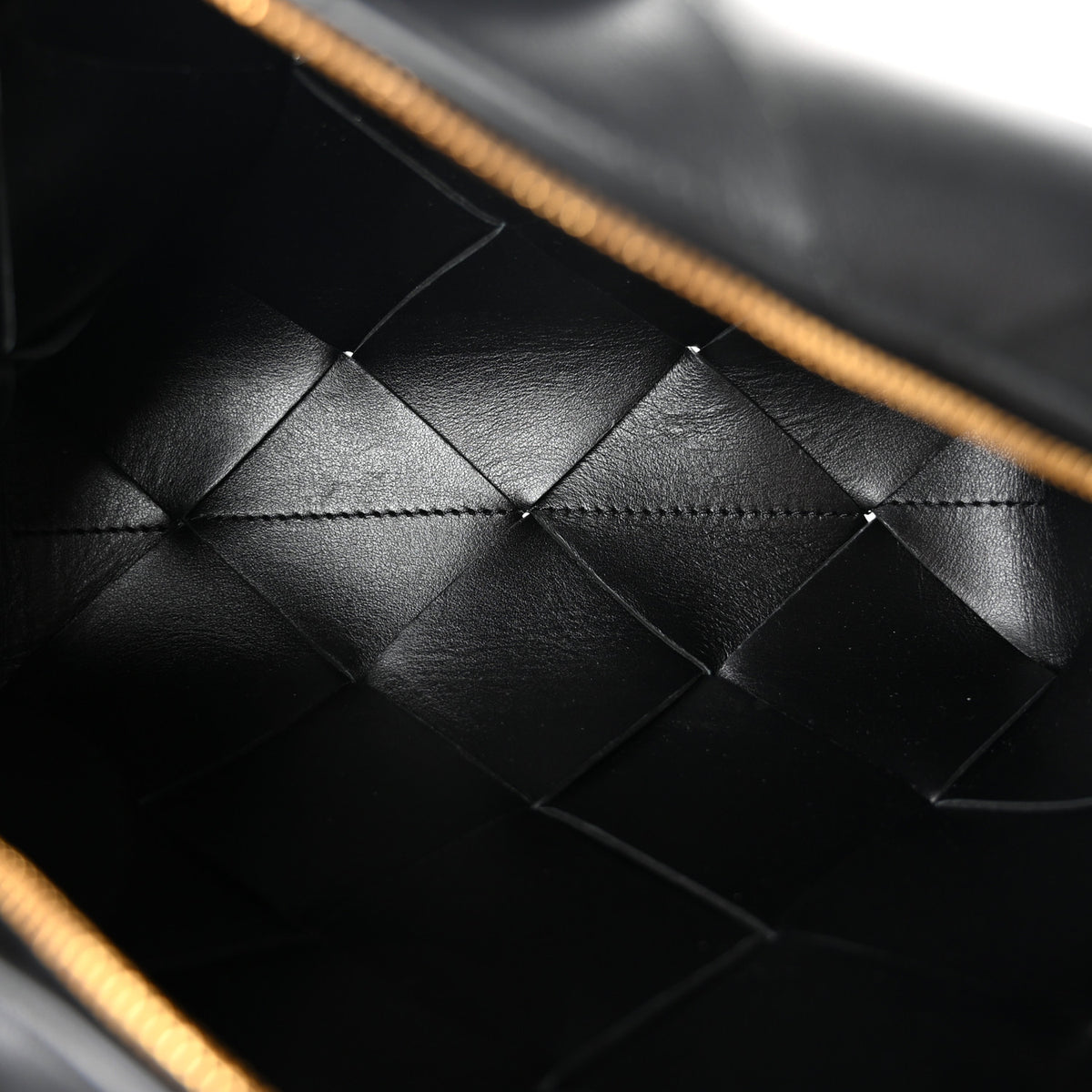 Bottega Veneta Lambskin Maxi Intrecciato Small Cassette Camera Bag Black 5 of 9