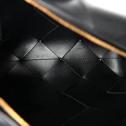 Bottega Veneta Lambskin Maxi Intrecciato Small Cassette Camera Bag Black 5 of 9