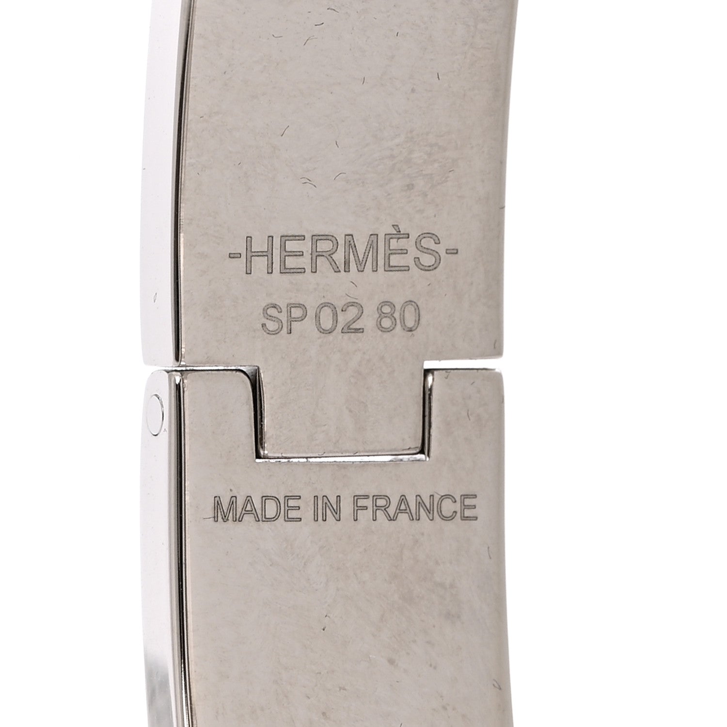 Hermes Brushed Palladium Kelly Mens Bracelet 4 of 4