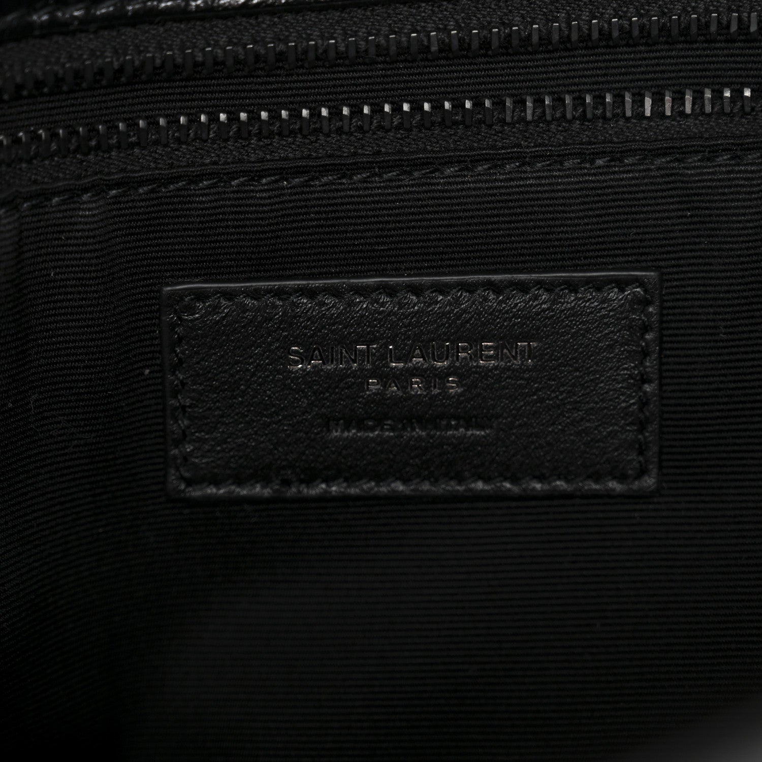 Saint Laurent Crinkled Calfskin Matelasse Monogram Medium Niki Chain Satchel Black 6 of 10