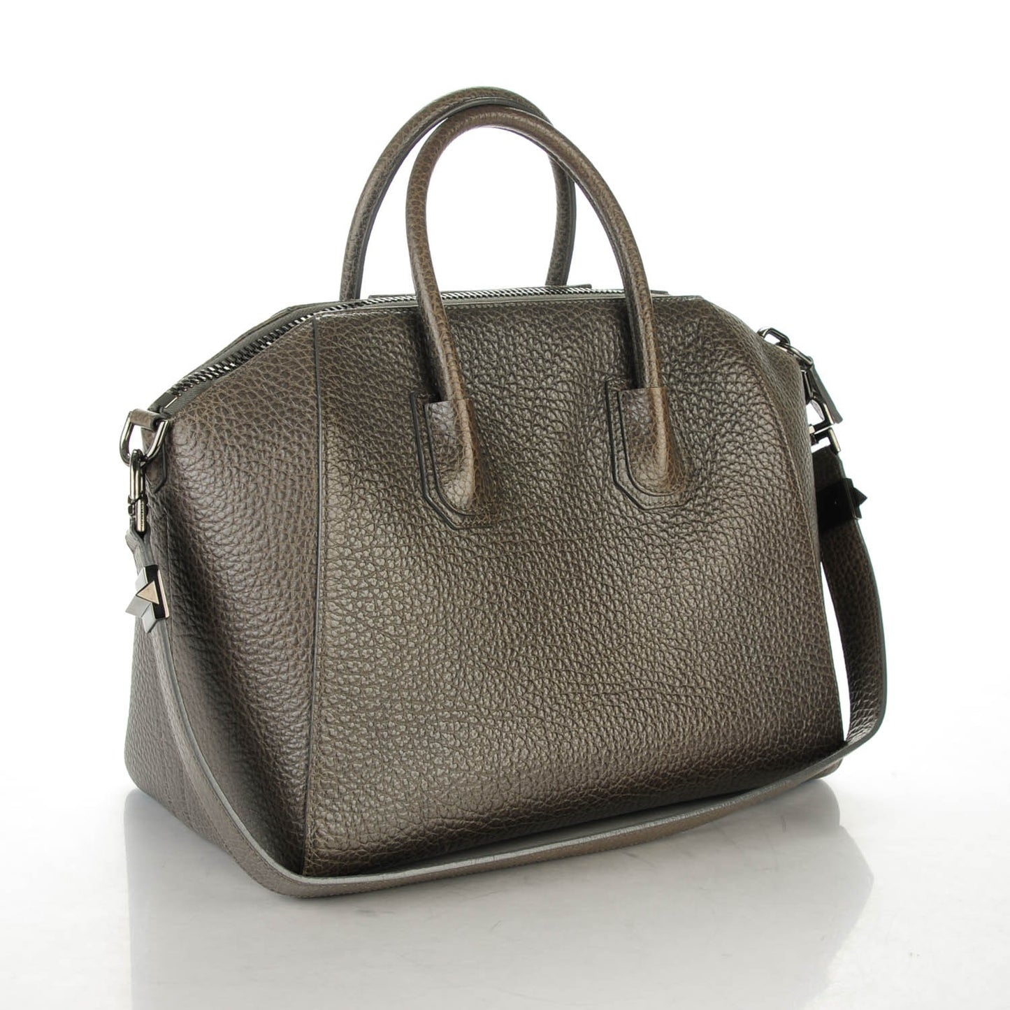 Pebbled Calfskin Medium Antigona Grey