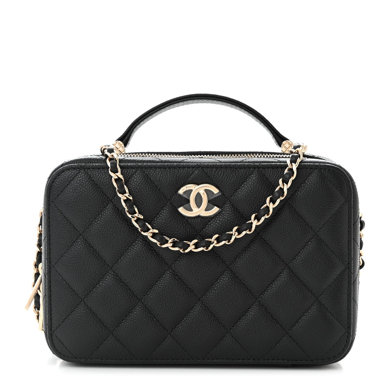 Chanel Caviar Quilted Vanity Case Black 1 of 12