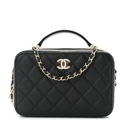 Chanel Caviar Quilted Vanity Case Black 1 of 12