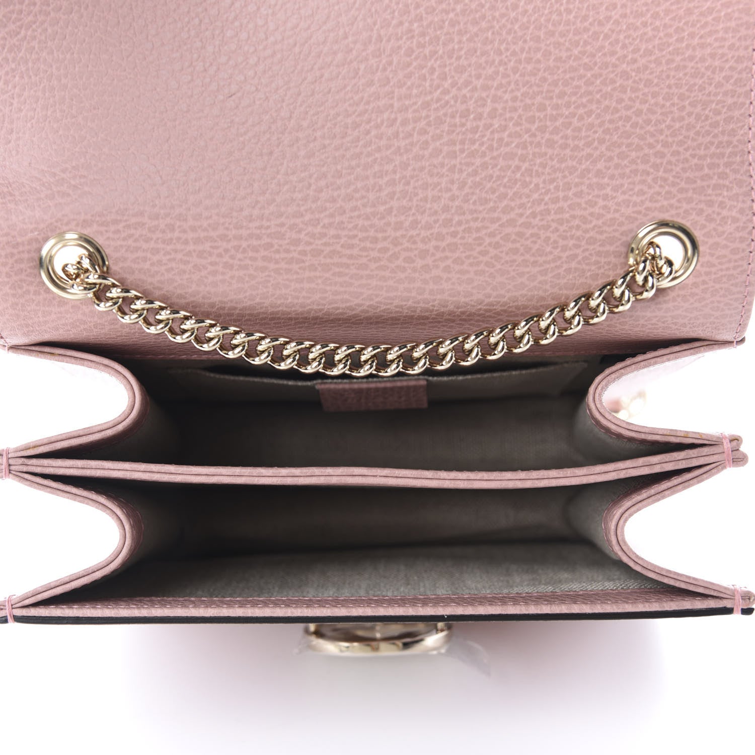 Gucci Dollar Calfskin Small Interlocking G Shoulder Bag Soft Pink 5 of 10
